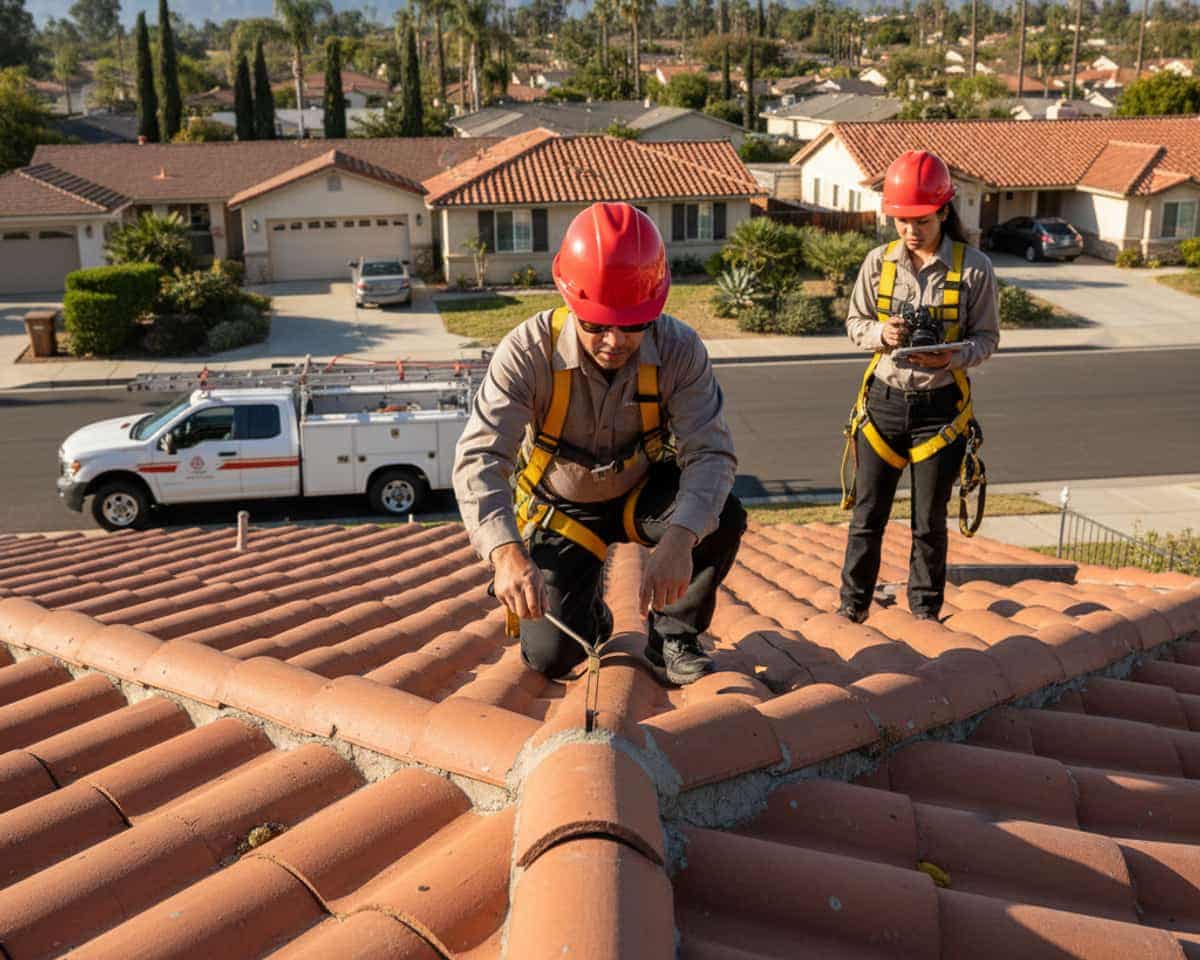 Close-up of a well-maintained roof in Burbank