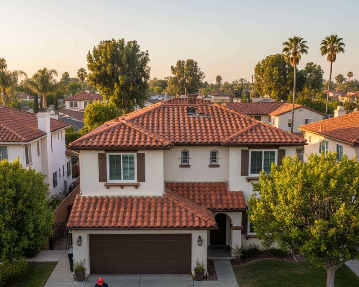 LA Roof Services team completing a successful roof repair on a home in Alhambra
